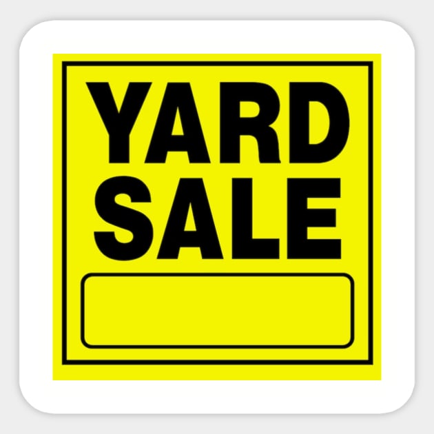 Yard Sale Sticker by NateCoTees